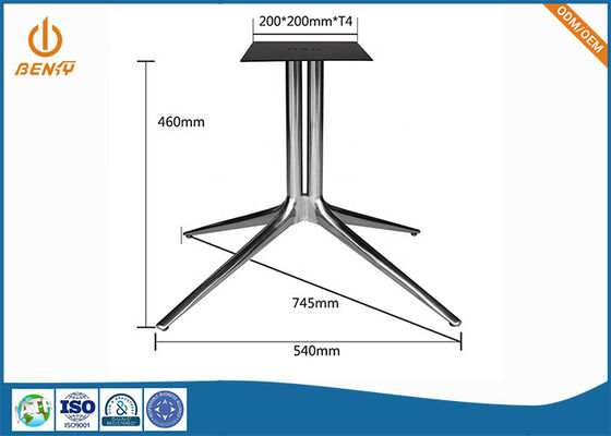 OEM Aluminium ADC12 Meble biurowe Części zamienne Metalowe stoliki kawowe
