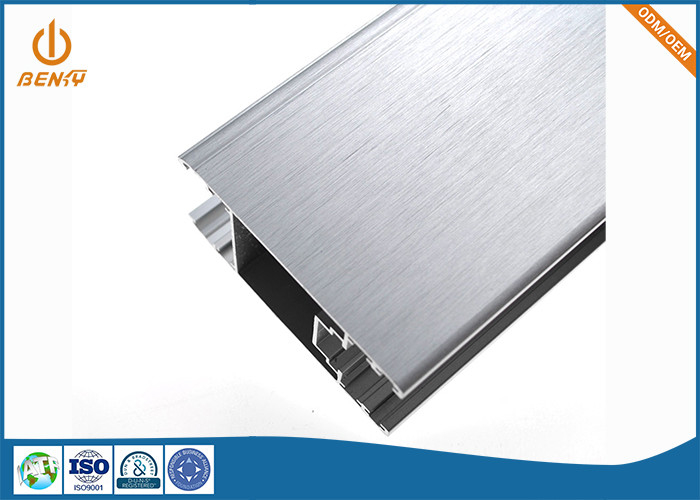 Aluminiowe profile wytłaczane ze stopu 6063 o wysokiej precyzji szczotkowane