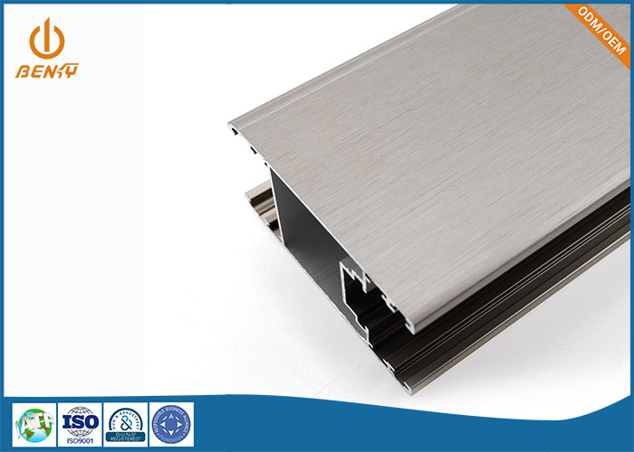 Aluminiowe profile wytłaczane ze stopu 6063 o wysokiej precyzji szczotkowane